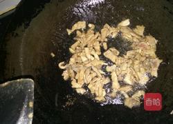 肉炒蒜台的做法图解5