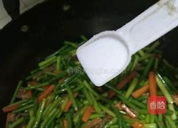 肉炒蒜台的做法图解10