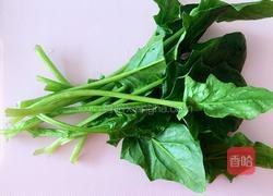 菠菜米粉泥辅食的做法图解1