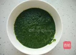 Illustration of how to make small leaf bean paste cake 2