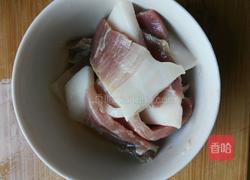 咸肉蒸白豆腐干的做法图解4