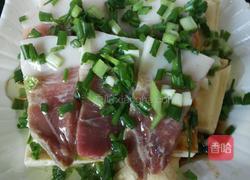 咸肉蒸白豆腐干的做法图解9