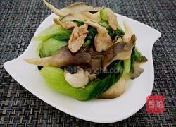 鲜蘑油菜小炒肉的做法图解14