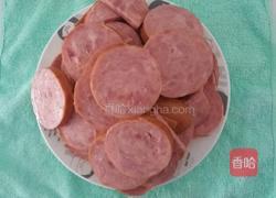 香蒜煎烟熏火腿的做法图解1