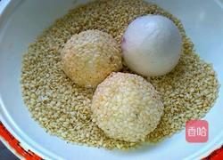 紫薯糯米芝麻球的做法图解8
