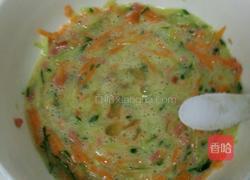 杂蔬火腿鸡蛋饼的做法图解3