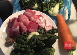 奶白菜龙骨汤的做法图解1