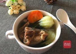 奶白菜龙骨汤的做法图解7