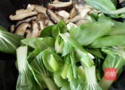 香菇油菜炒肉片的做法图解7