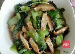 香菇油菜炒肉片的做法图解10