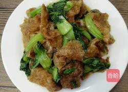 油菜烧面筋的做法图解10