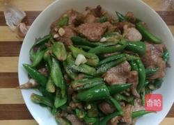 家常青椒炒肉的做法图解6
