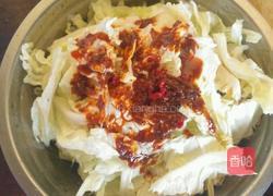酸辣包菜叶的做法图解4