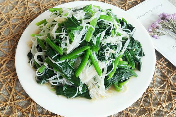 菠菜粉丝的精选做法