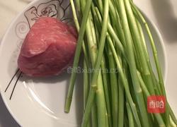 芦蒿炒肉丝的做法图解1
