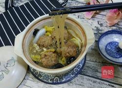 娃娃菜炖狮子头的做法图解10