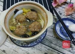 娃娃菜炖狮子头的做法图解11