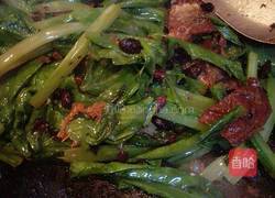 豆豉鲮鱼油麦菜的做法图解9