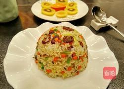 香肠雪菜炒饭的做法图解9