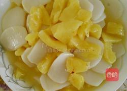 菠萝炒年糕的做法图解4