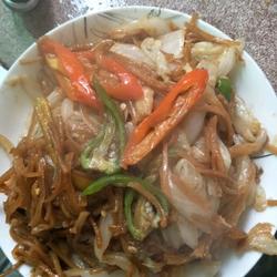 白菜炒撒子(阜阳地方菜）