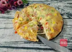 Bacon Cheese Pizza Recipe Illustration 8