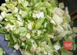 甘蓝炒馍丁的做法图解4