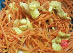 胡萝卜丝炒土鸡蛋的做法图解7