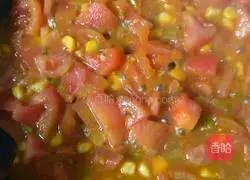 Illustration of how to make tomato and egg sauce noodles 8