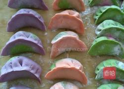 彩色蔬菜汁饺子的做法图解6