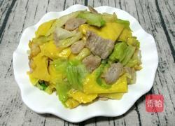 白菜大格扎炒肉的做法图解11