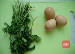 香菜煎鸡蛋的做法图解3