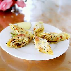 芝麻鸡蛋饼的做法[图]