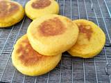 玉米白面发面饼