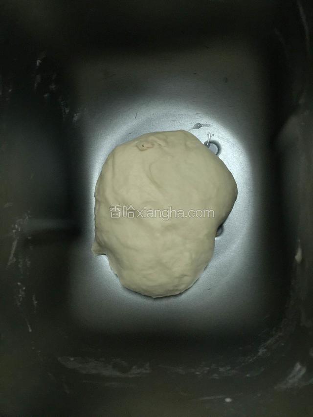 揉成光滑的面团，进行第一次发酵。
