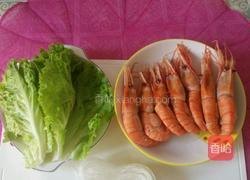 金丝凤尾虾的做法图解1