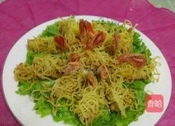 金丝凤尾虾的做法图解11