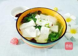豌豆苗豆腐汤的做法图解8