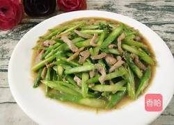 芦笋炒肉丝的做法图解7
