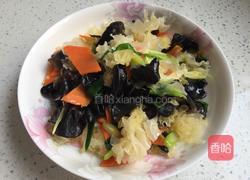 葱爆双耳的做法图解8