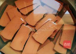 青蒜烧鸭血的做法图解2