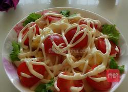 菠萝雪梨千禧柿沙拉的做法图解5