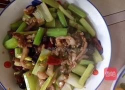 芹菜炒肉丝的做法图解5