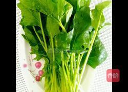 菠菜煎饼的做法图解1