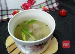 氽白菜肉丸的做法图解6