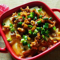 豆腐肉末蒸蛋的做法[图]