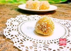 南瓜紫薯糯米糍的做法图解1