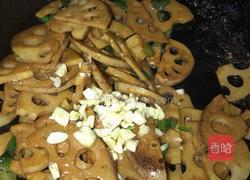 蒜炒香藕的做法图解6