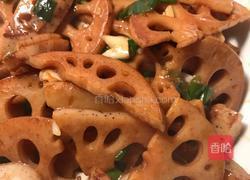 蒜炒香藕的做法图解7