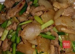 蒜苔炒腿肉的做法图解6